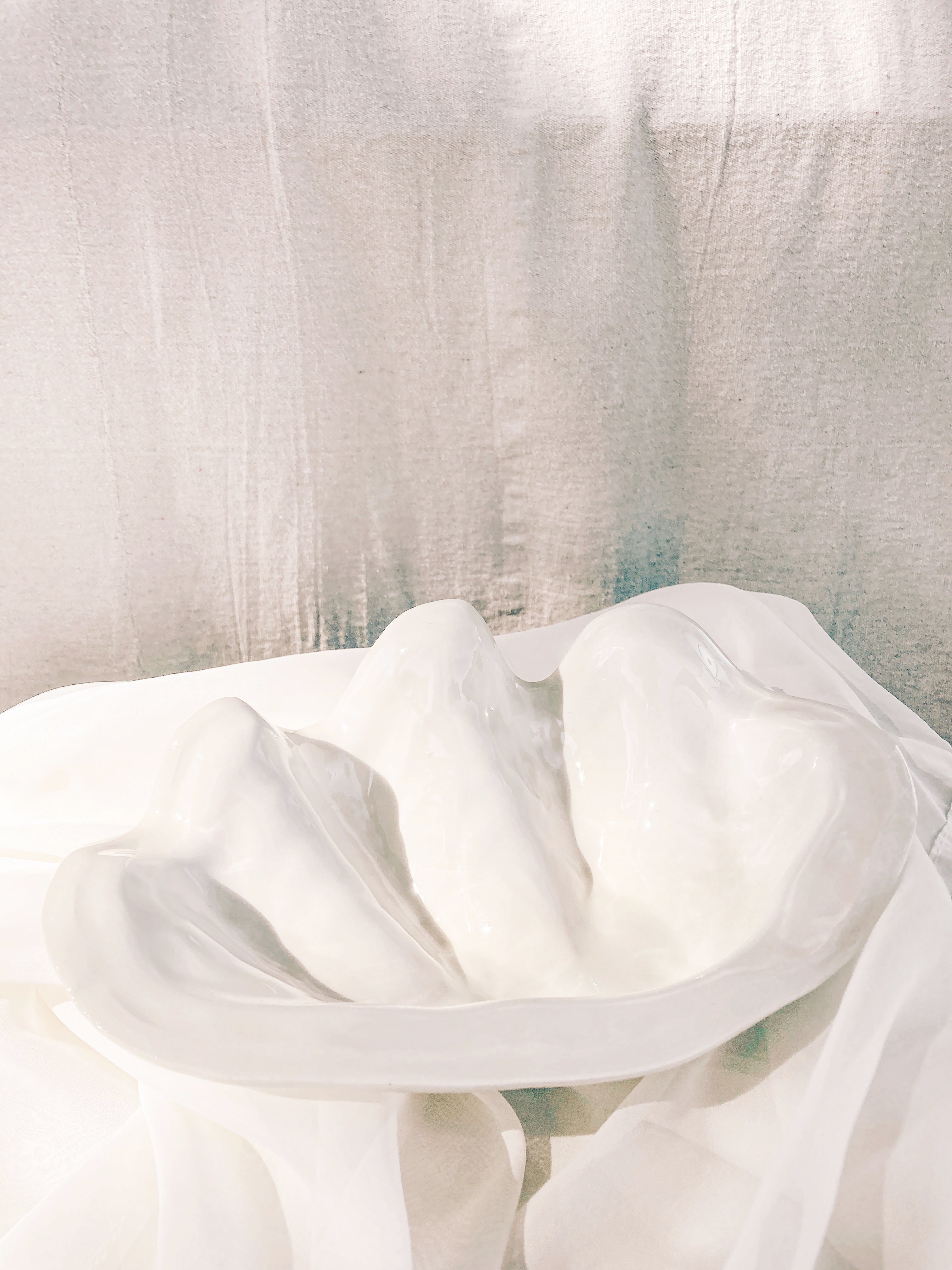 Ivory Clamshell Bowl