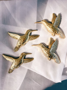 Gold Painted Hummingbirds