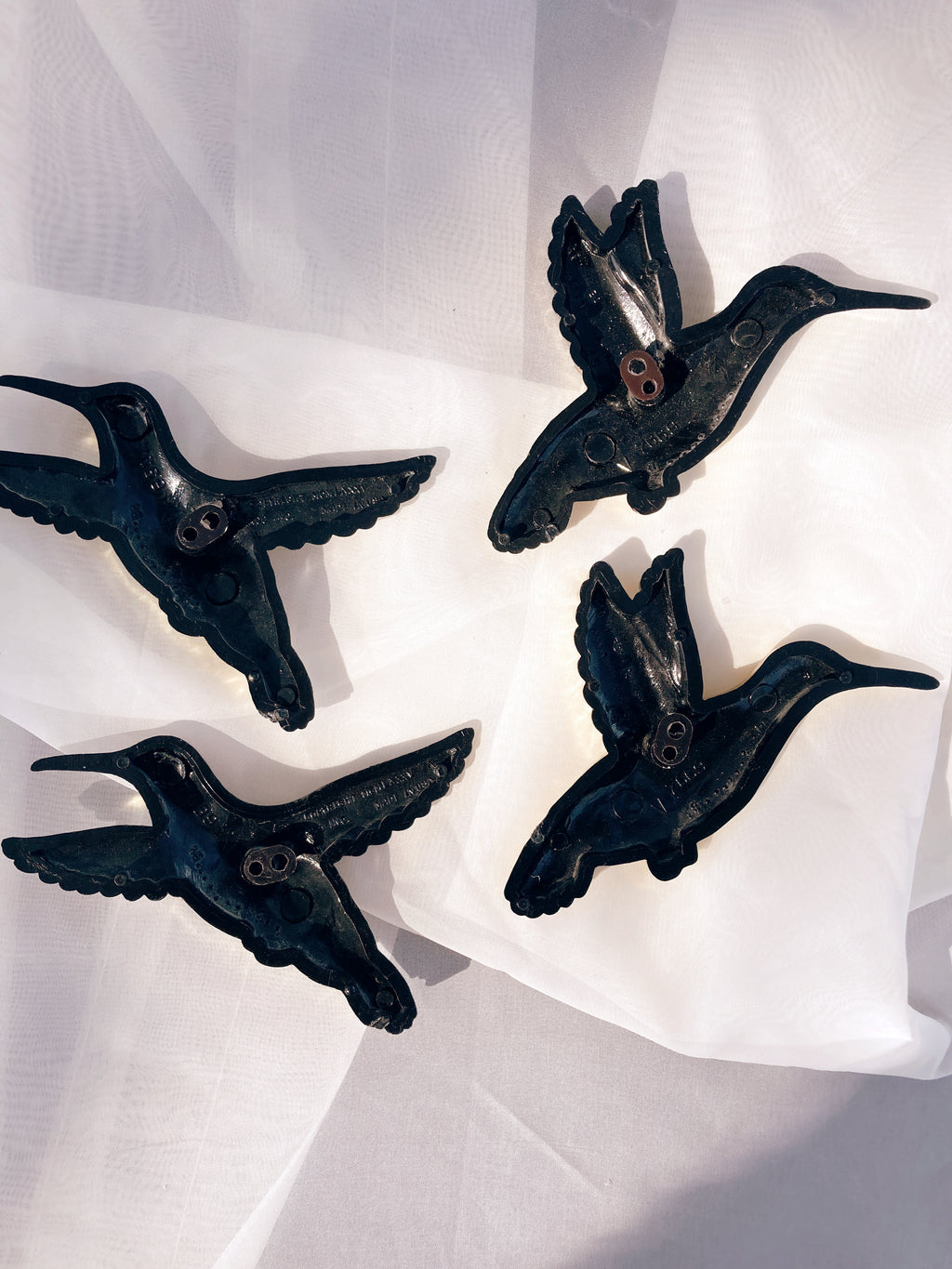 Gold Painted Hummingbirds