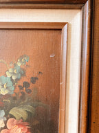 Pair of Floral Oil Paintings