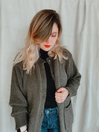 Olive Green Cardigan - Size L