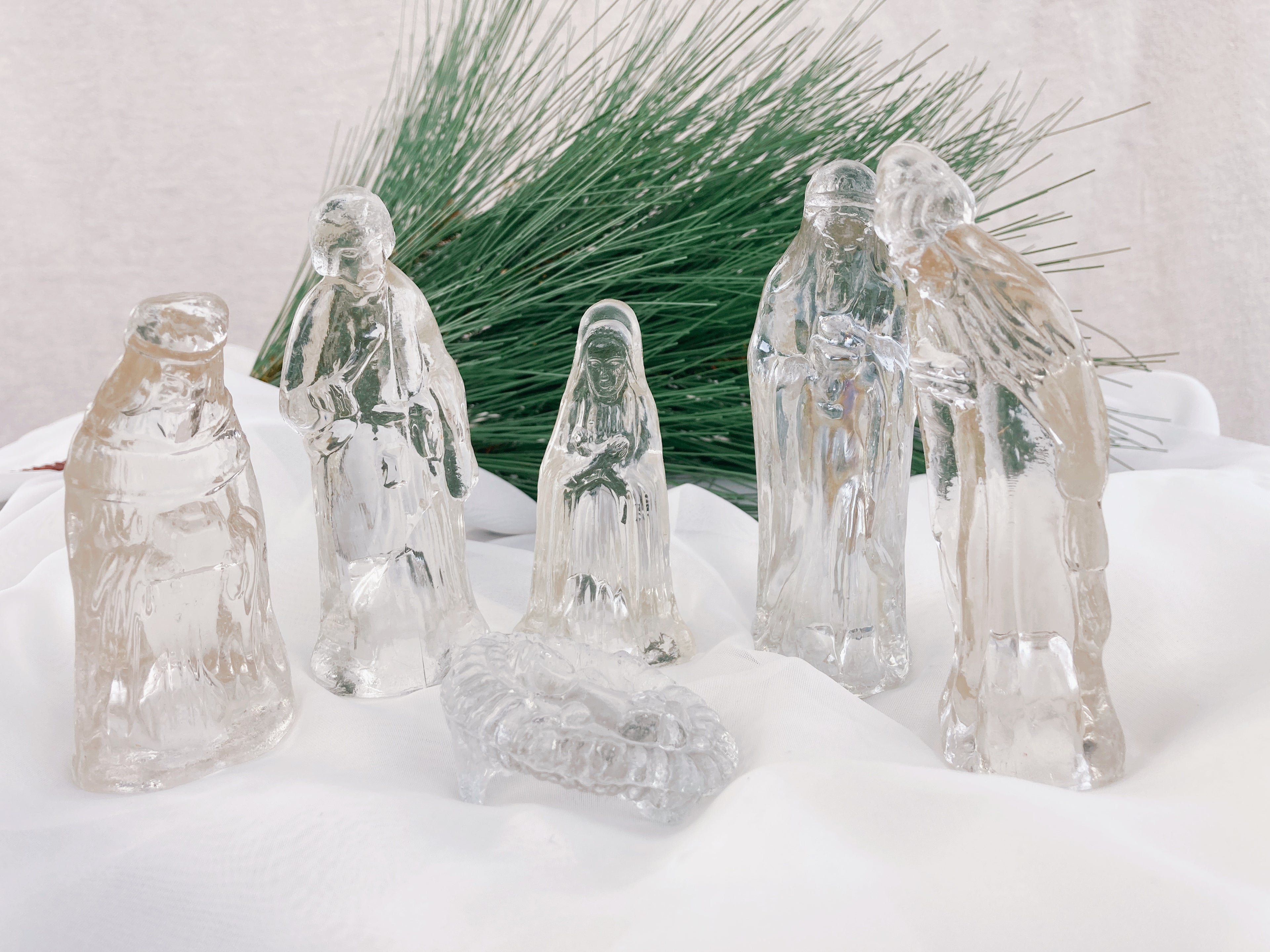 Miniature Glass Nativity Set