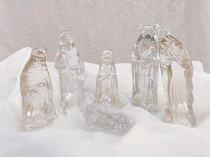 Miniature Glass Nativity Set