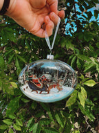 Santa Sleigh Ornament