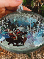Santa Sleigh Ornament