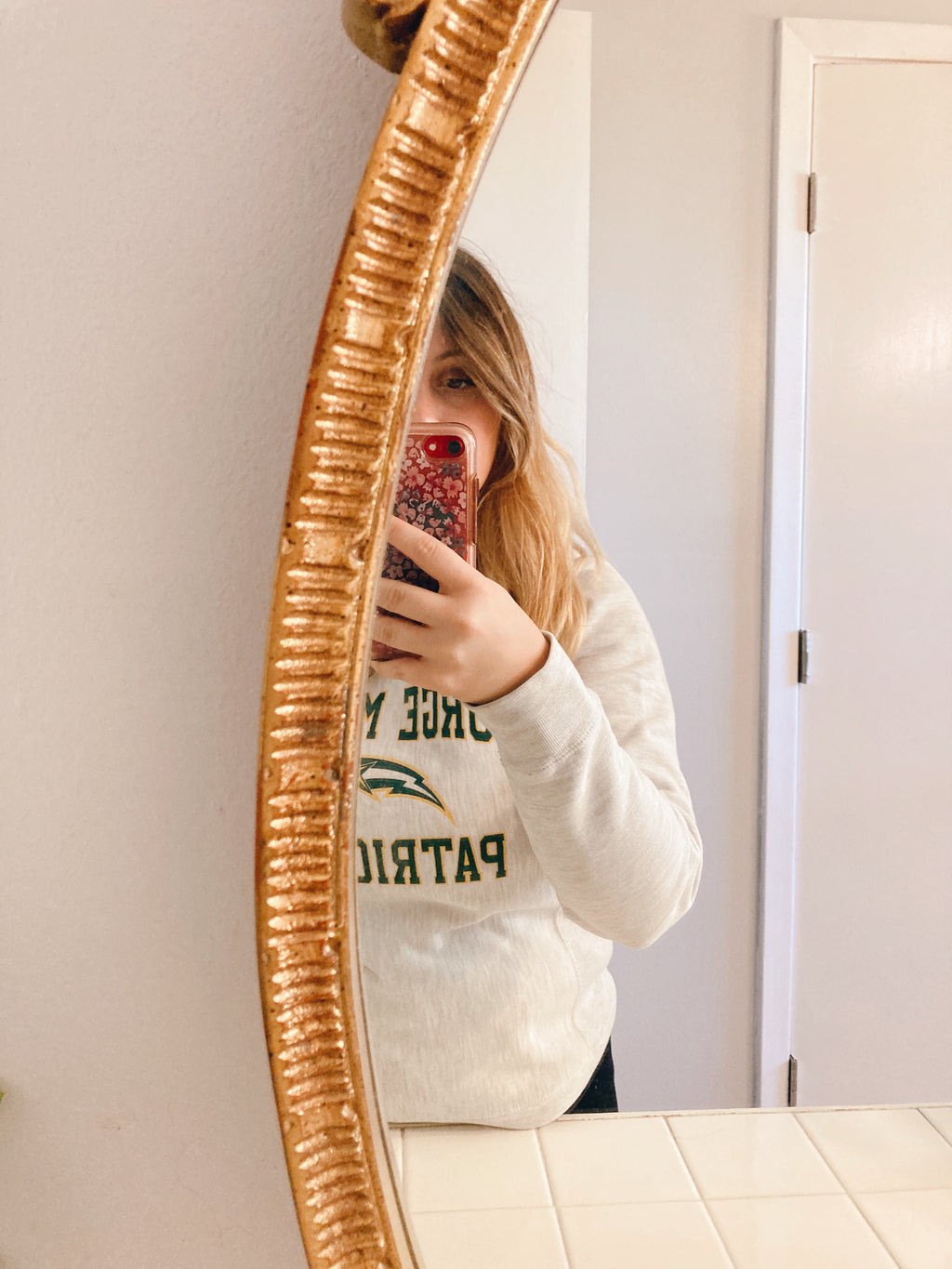 Large Ornate Gold Mirror
