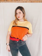 Neon Block Tee - Size PM