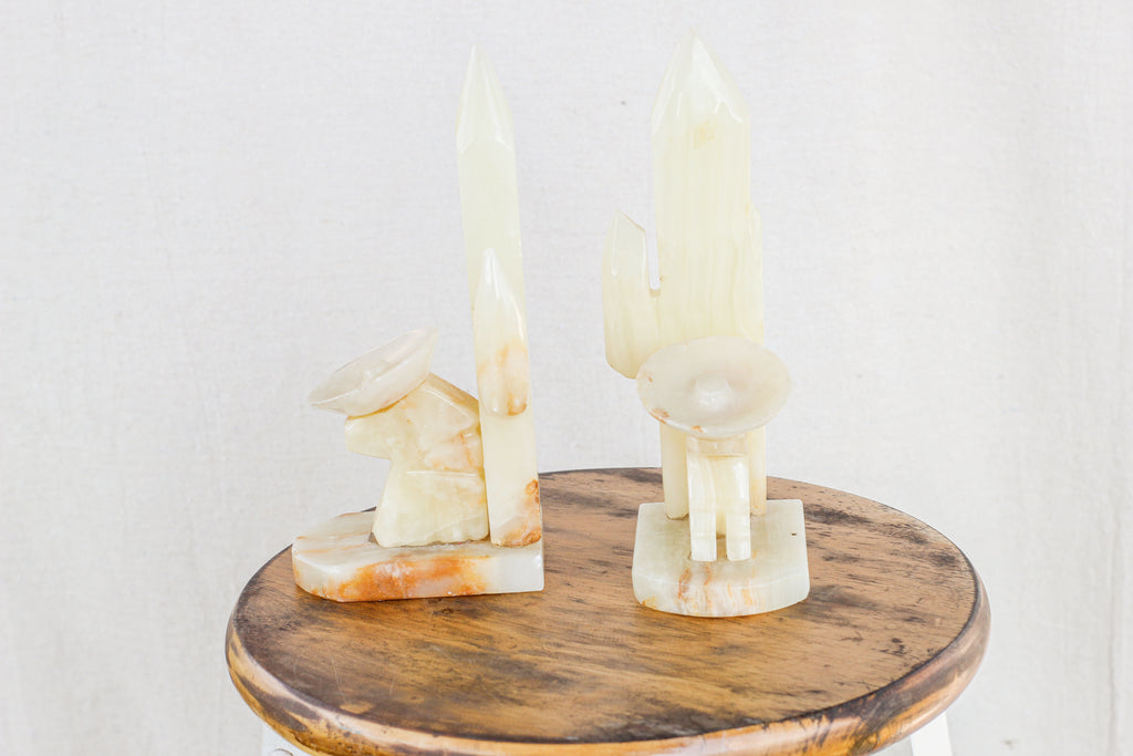Onyx Cactus Bookends