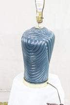 Navy Blue Art Deco Lamp