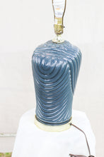 Load image into Gallery viewer, Navy Blue Art Deco Lamp
