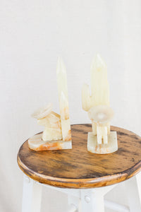Onyx Cactus Bookends