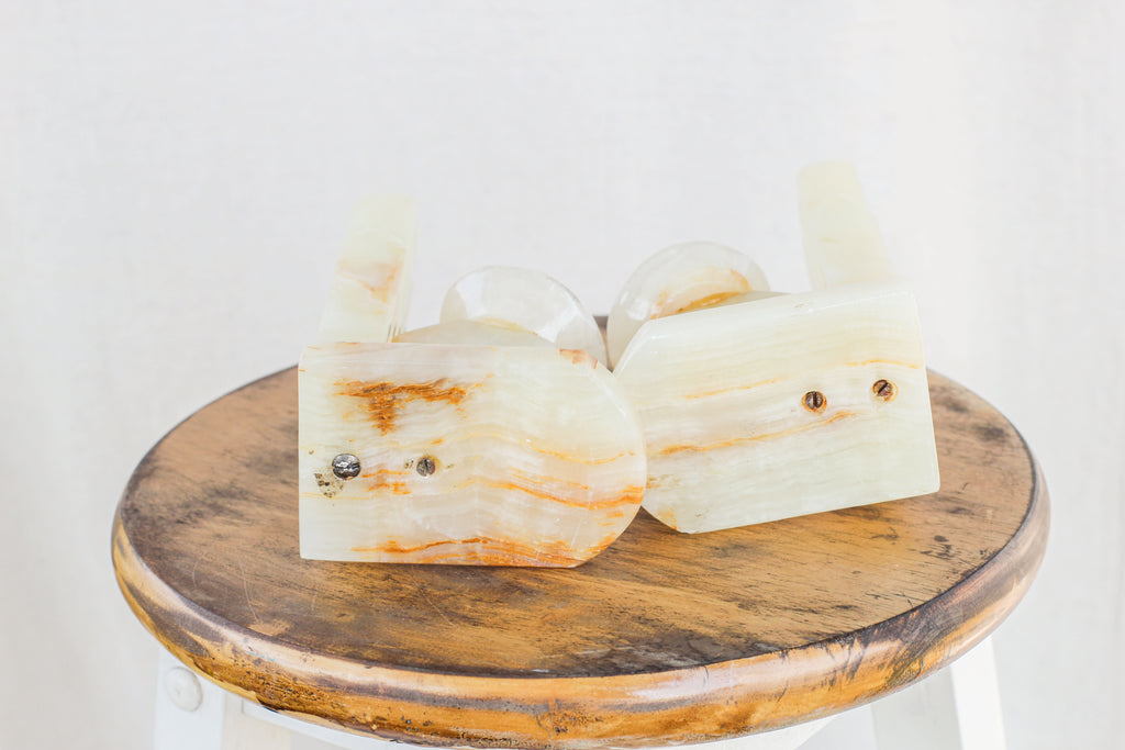 Onyx Cactus Bookends