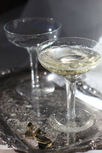 Load image into Gallery viewer, Pair of Mid Century Hollow Stem Champagne Glasses
