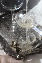Pair of Mid Century Hollow Stem Champagne Glasses
