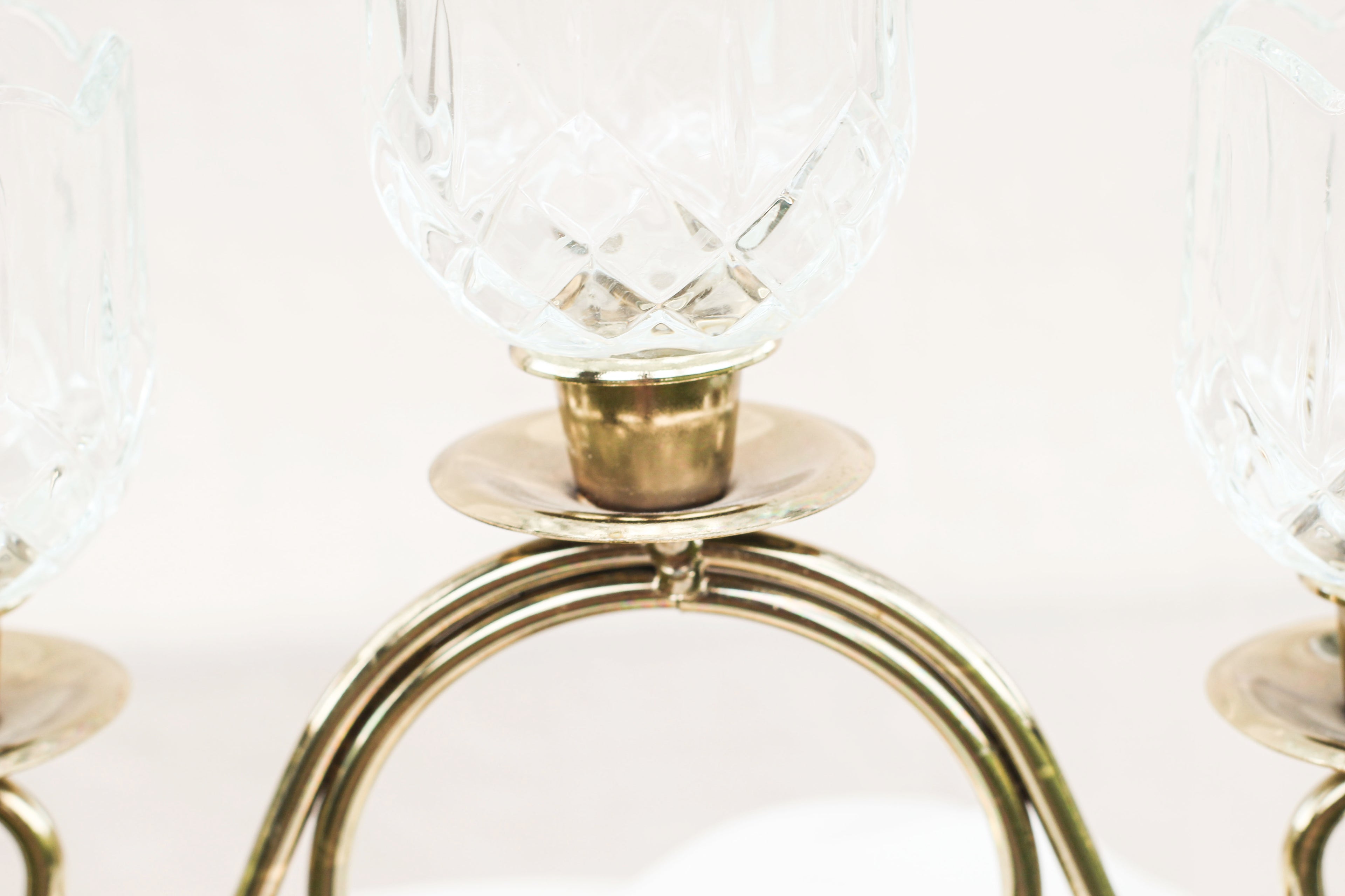 Gold and Glass Candelabra