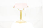 Rare Pink Bankers Lamp