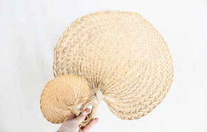Pair of Raffia Fans