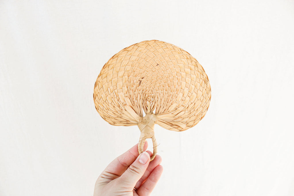 Pair of Raffia Fans