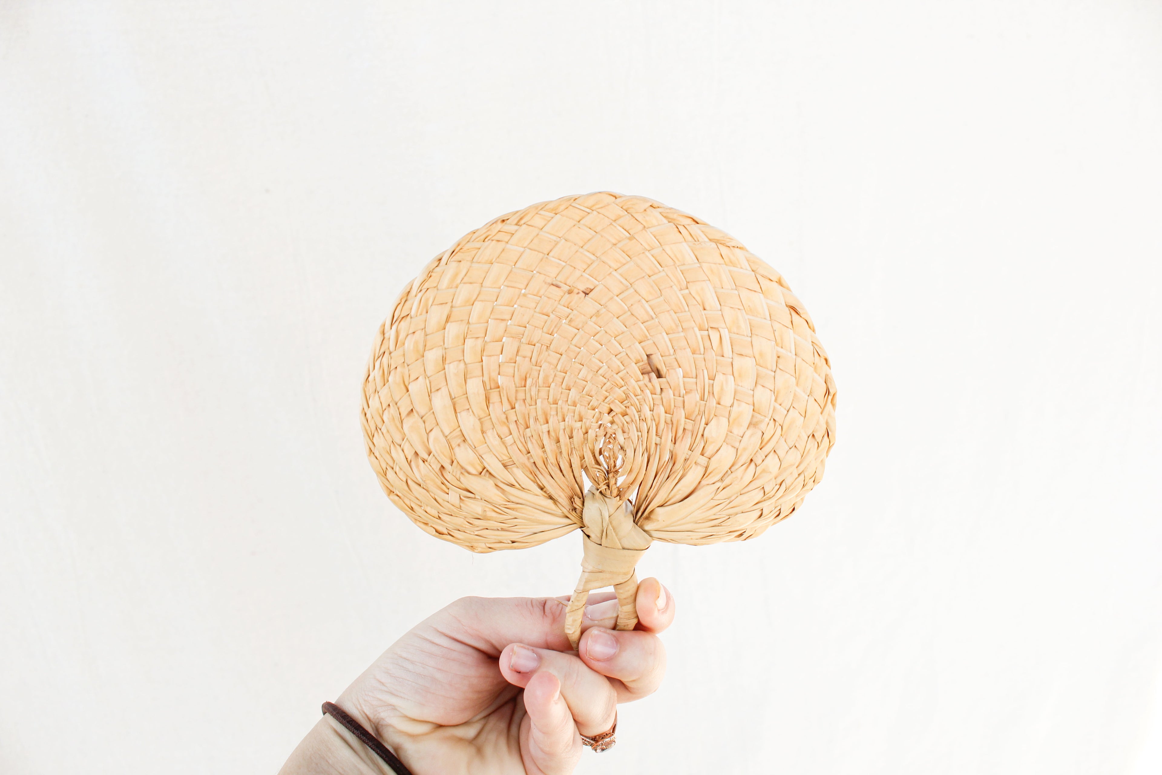 Pair of Raffia Fans