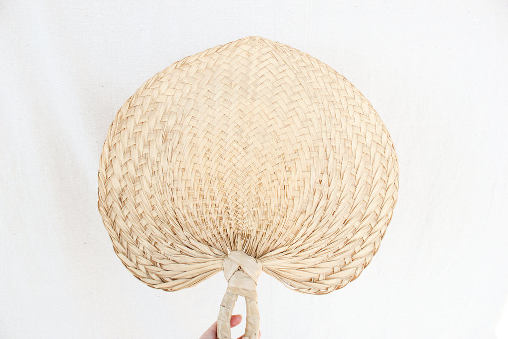 Pair of Raffia Fans