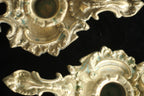 Ornate Brass Candle Holders