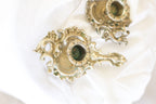 Ornate Brass Candle Holders