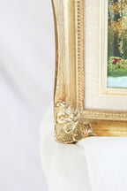 Fall Painting in Gilded Frame