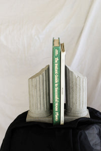 Pair of Concrete Column Bookends