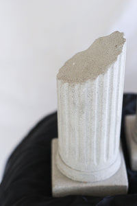 Pair of Concrete Column Bookends