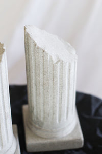 Pair of Concrete Column Bookends