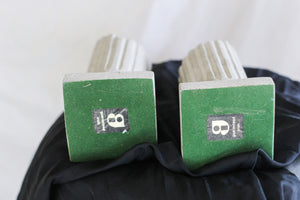Pair of Concrete Column Bookends