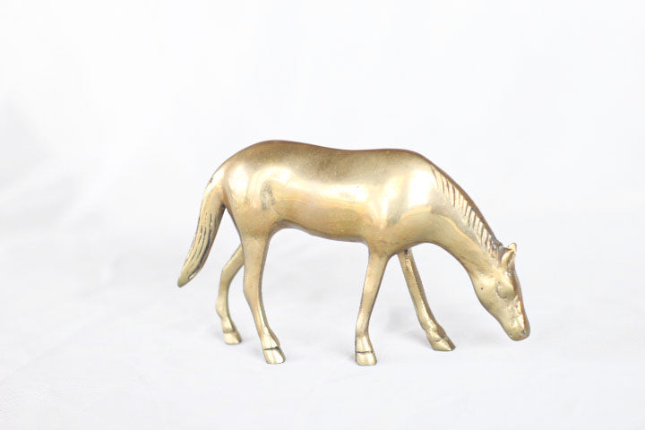 Solid Brass Horse Figurine