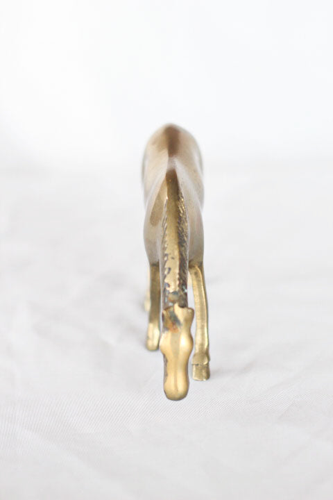 Solid Brass Horse Figurine