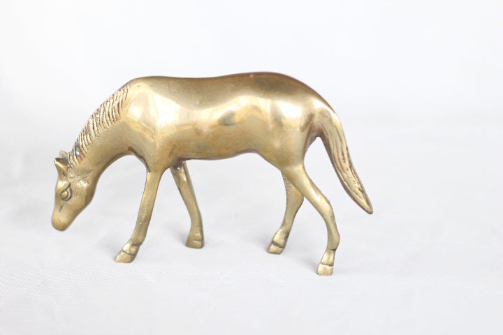 Solid Brass Horse Figurine
