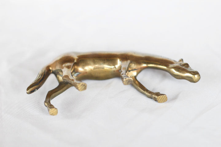 Solid Brass Horse Figurine