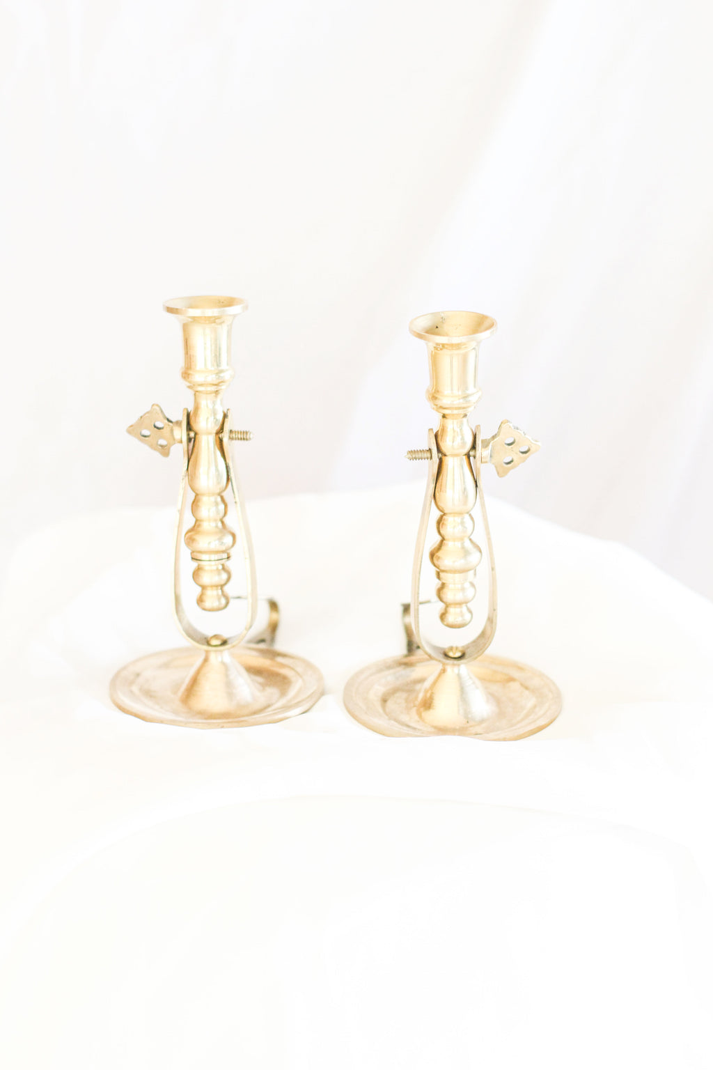 Brass Half Taper Candle Holders