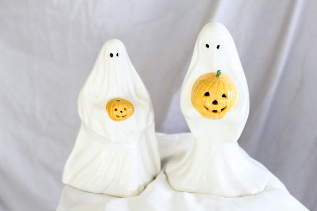 Pair of Vintage Ceramic Ghosts