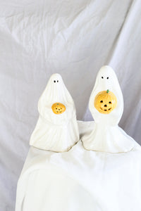 Pair of Vintage Ceramic Ghosts