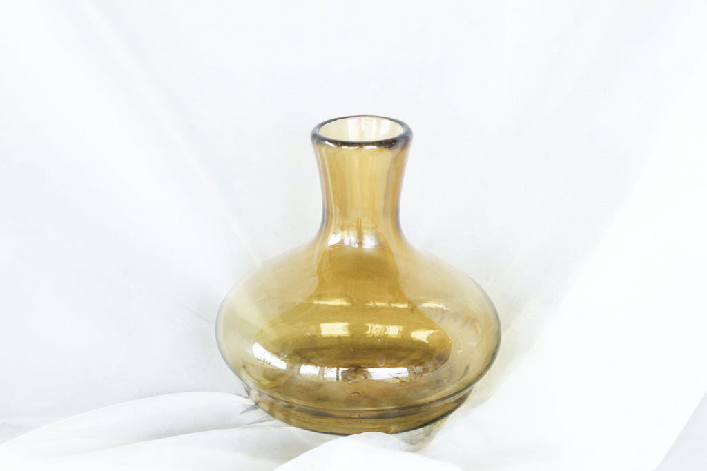 Smoky Green Handblown Carafe