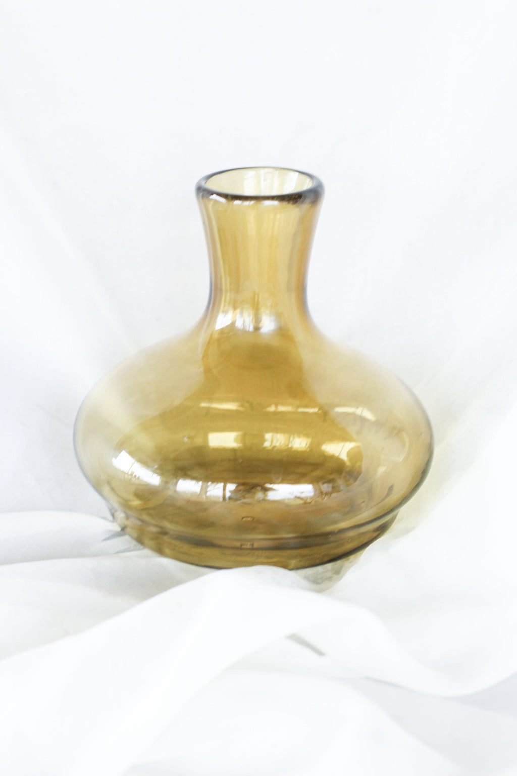 Smoky Green Handblown Carafe