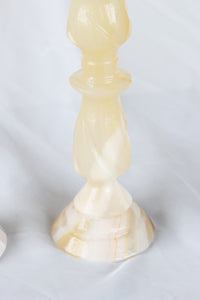 Pair of Onyx Candle Holders
