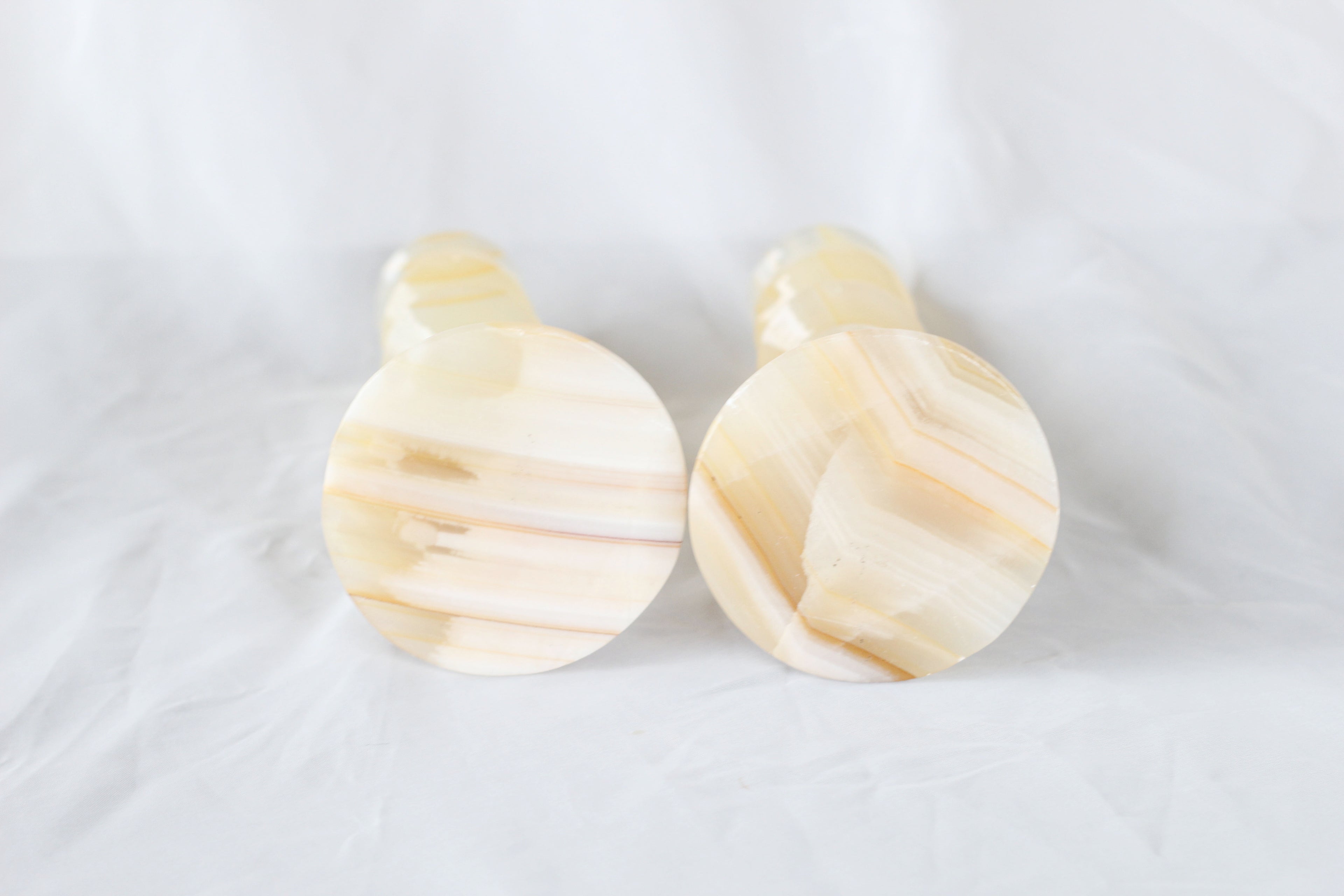 Pair of Onyx Candle Holders