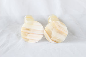 Pair of Onyx Candle Holders