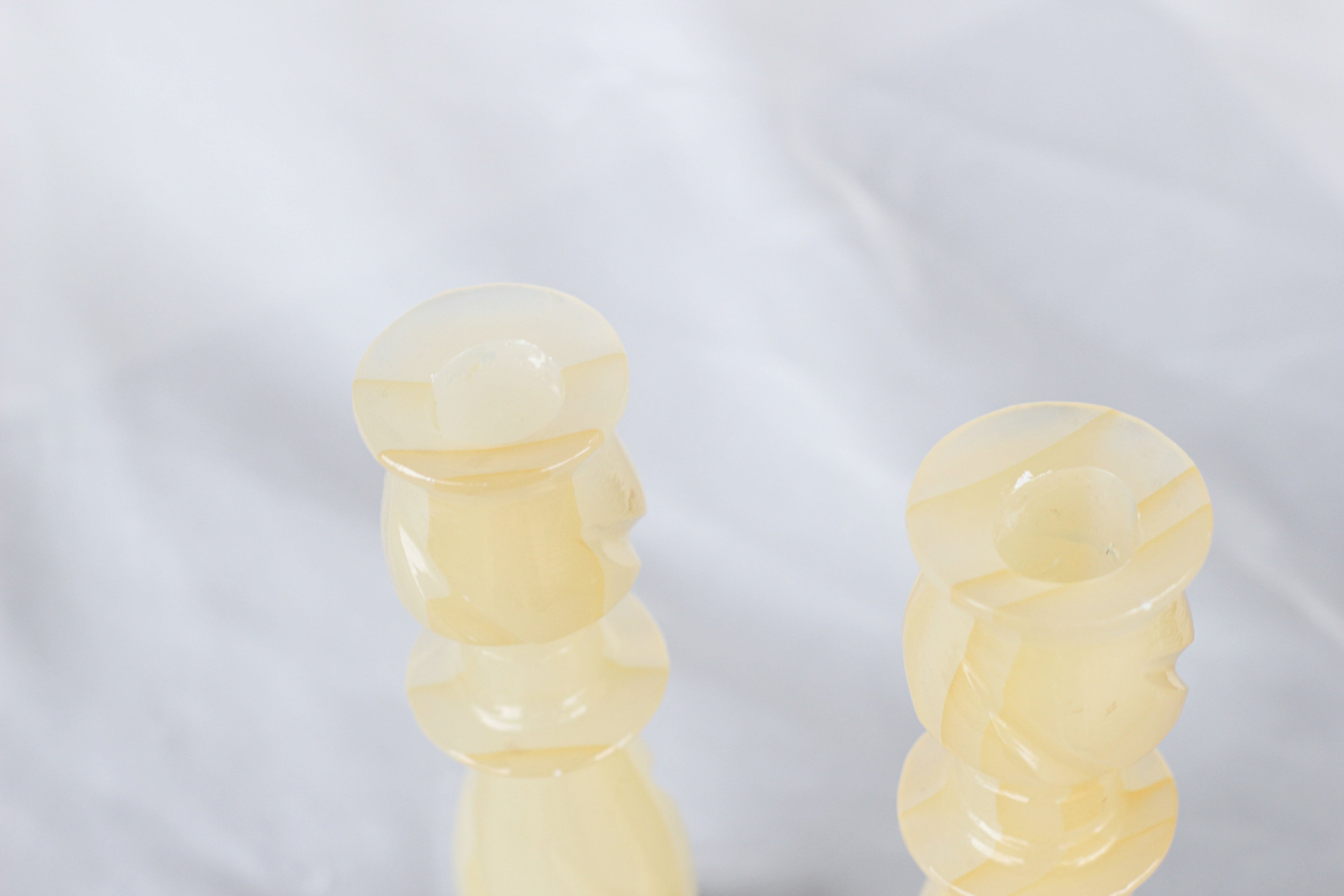 Pair of Onyx Candle Holders