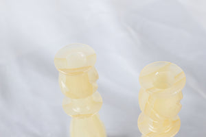 Pair of Onyx Candle Holders