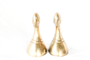 Mini Brass Duck Bookends