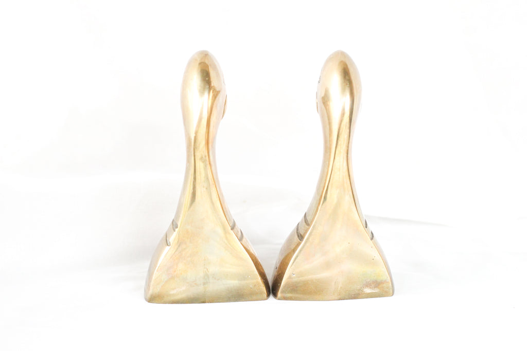 Mini Brass Duck Bookends