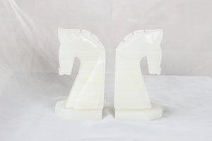 Onyx Horse Bookends
