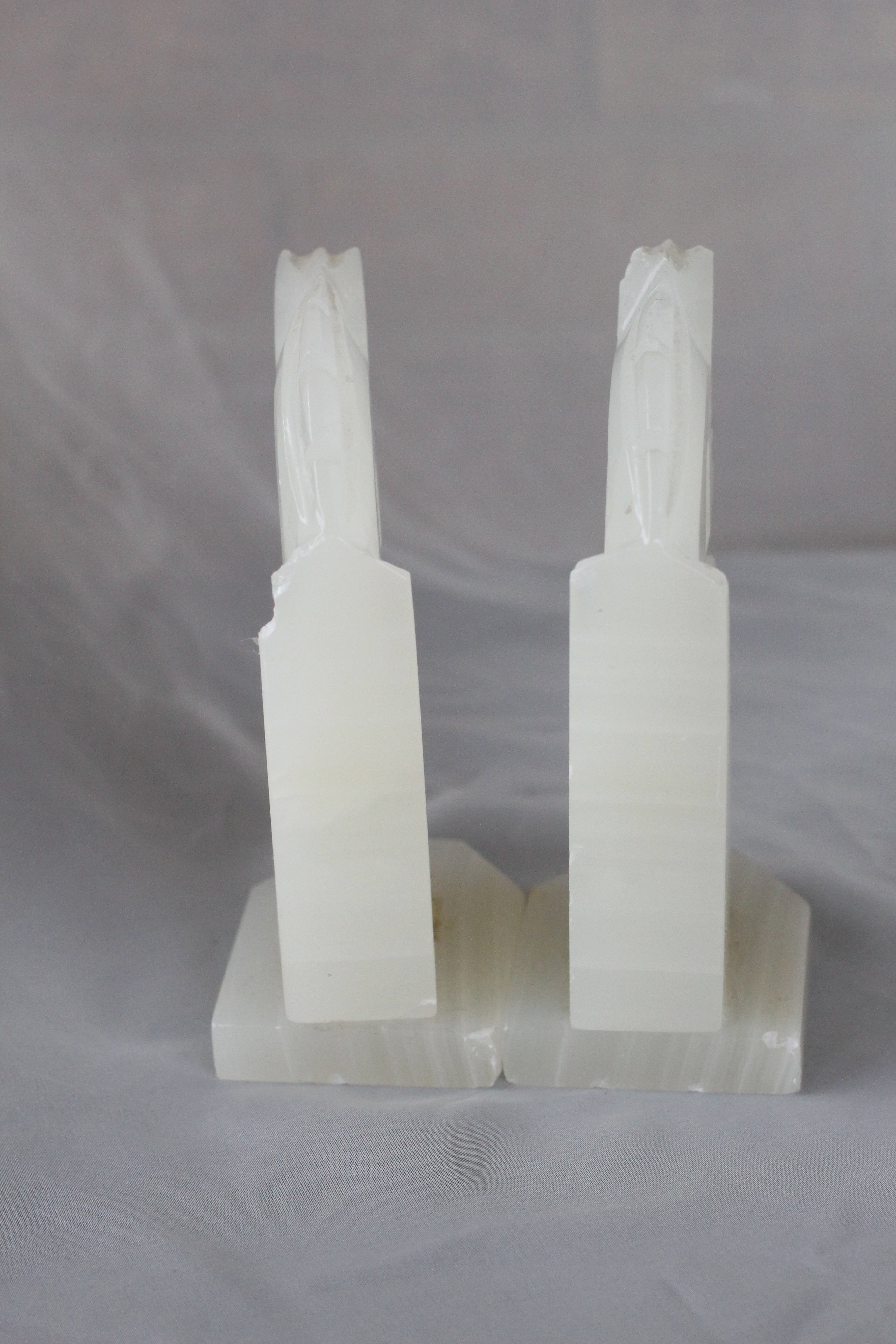 Onyx Horse Bookends
