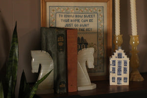 Onyx Horse Bookends